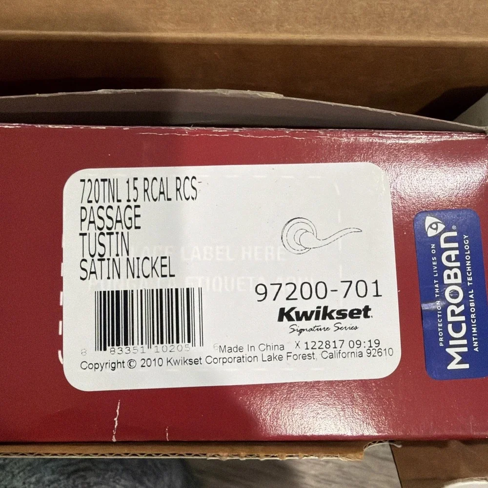 Kwikset 915 SmartCode Electronic Touchpad Tustin Lever Satin Nickel 97200-701
